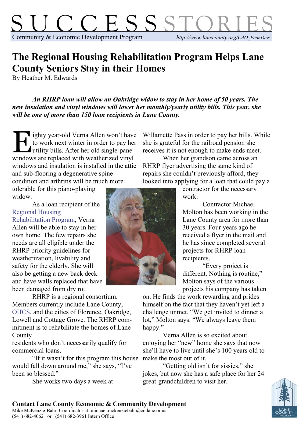 RHRP Helps Seniors Stay in Their Homes